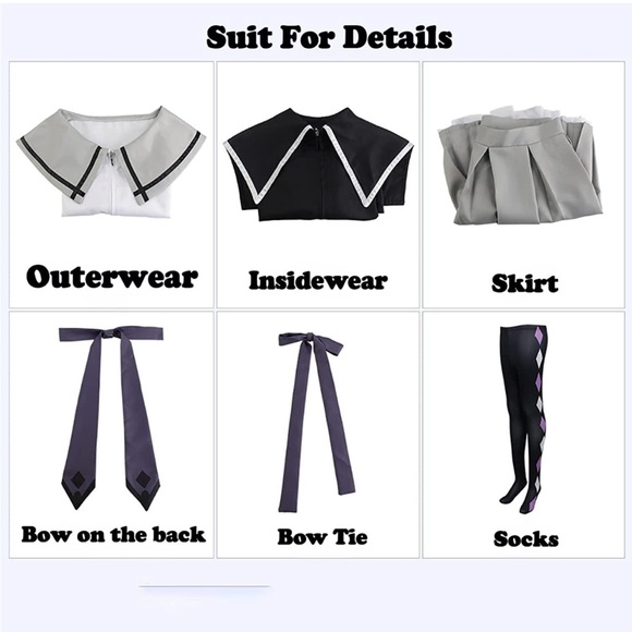 PUELLA MAGI MADOKA MAGICA ANIME COSPLAY, Uniform Costume, Sz L, Full Set Lijian - Picture 3 of 7